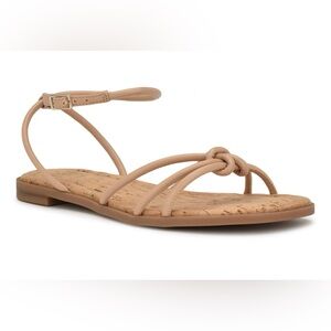 Brand new ankle strap flat sandals